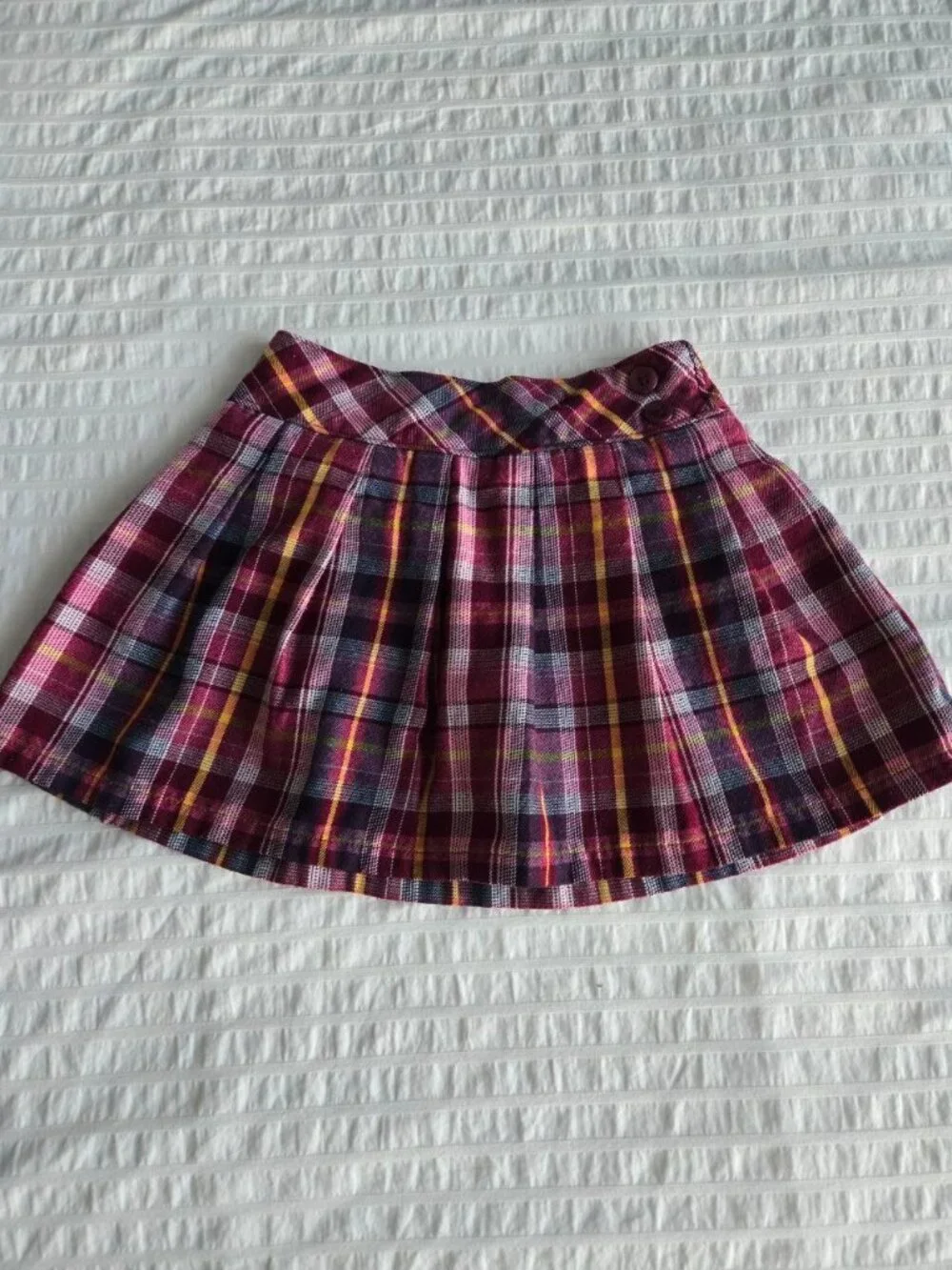 Girls Plaid Skirt Bundle Lot Size 4T & XS Justice Garanimals Pleated School Styl